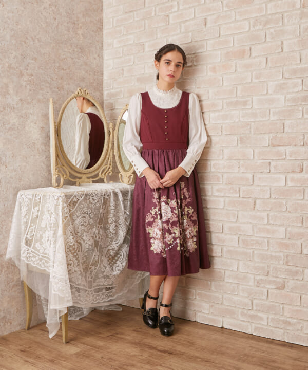 春物【美品】axes femme/レース重ね スプリング コート/M/グレージュ/アクシーズファム/トレンチ