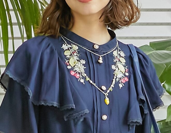 レモン＆チェリーモチーフが鮮やかなアクセサリー、フェミニンフルーツ