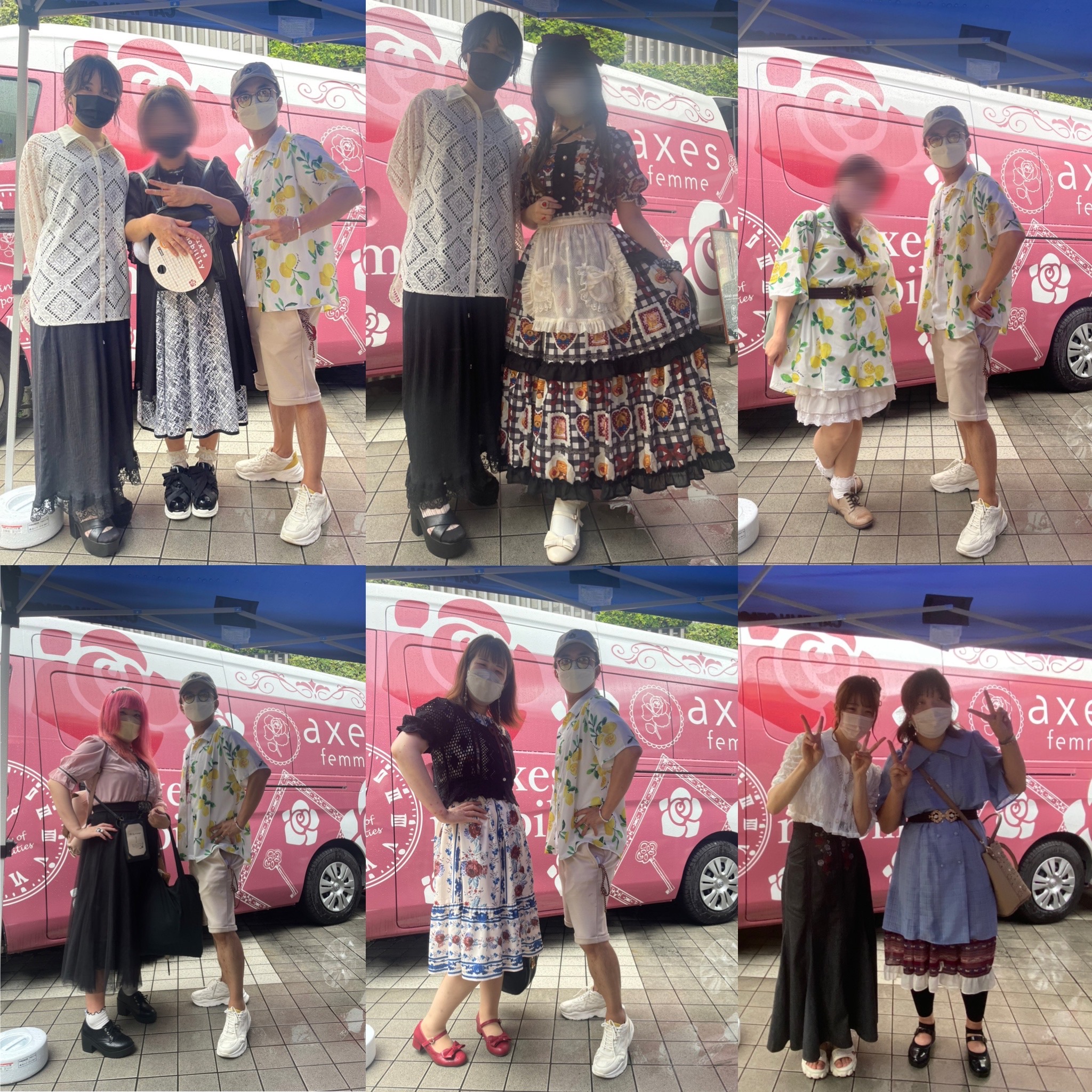 axes mobilityと写真撮影♡ お客様の”axes mobilityコーデ”スナップ集！【8月13日(土) 新宿ミロード】 my axes