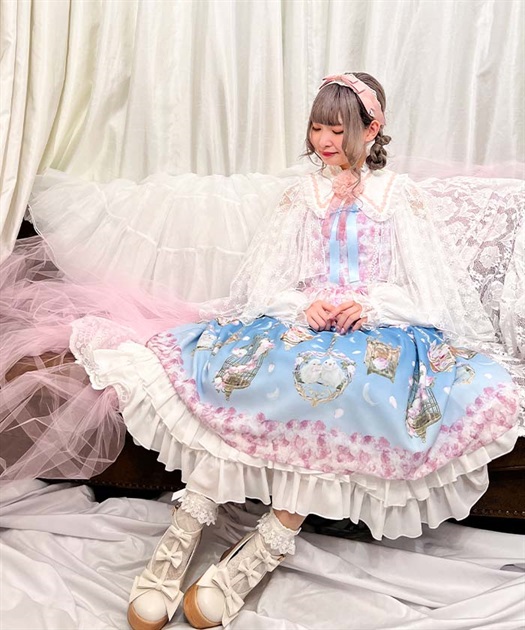 完売品　axes femme kawaii リナズジャンパースカート　紺