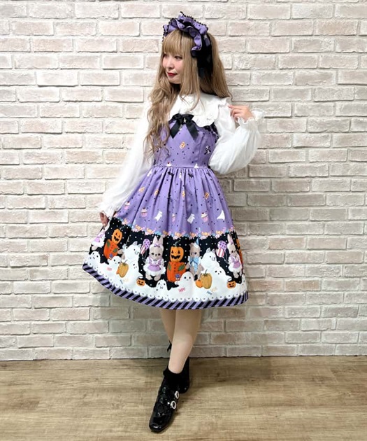 axes femme kawaii メロディキャット ワンピース 2点セット