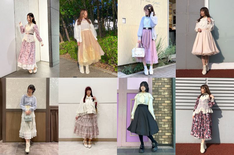 Prima Ballerina チュールレイヤードスカート　ピンク 2024-Early-spring-collection